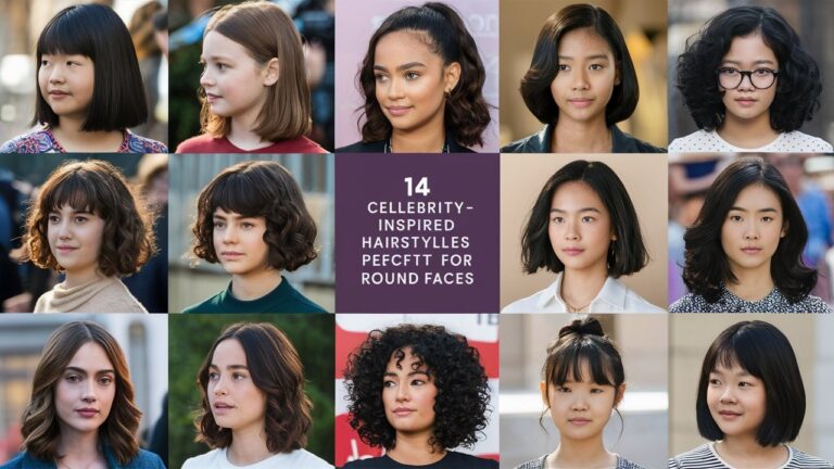 Hairstyles for Round Faces